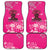 African Women Car Mats Black Beautiful Brave and Bressed - Pink Color - Wonder Print Shop