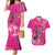 African Women Couples Matching Mermaid Dress and Hawaiian Shirt Black Beautiful Brave and Bressed - Pink Color - Wonder Print Shop