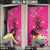 African Women Door Cover Black Beautiful Brave and Bressed - Pink Color - Wonder Print Shop