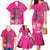 African Women Family Matching Mermaid Dress and Hawaiian Shirt Black Beautiful Brave and Bressed - Pink Color - Wonder Print Shop
