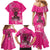 African Women Family Matching Mermaid Dress and Hawaiian Shirt Black Beautiful Brave and Bressed - Pink Color - Wonder Print Shop