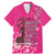 African Women Family Matching Mermaid Dress and Hawaiian Shirt Black Beautiful Brave and Bressed - Pink Color - Wonder Print Shop