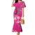 African Women Family Matching Mermaid Dress and Hawaiian Shirt Black Beautiful Brave and Bressed - Pink Color - Wonder Print Shop