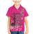 African Women Family Matching Mermaid Dress and Hawaiian Shirt Black Beautiful Brave and Bressed - Pink Color - Wonder Print Shop