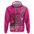 African Women Hoodie Black Beautiful Brave and Bressed - Pink Color - Wonder Print Shop