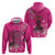 African Women Hoodie Black Beautiful Brave and Bressed - Pink Color - Wonder Print Shop