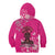 African Women Kid Hoodie Black Beautiful Brave and Bressed - Pink Color - Wonder Print Shop