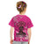 African Women Kid T Shirt Black Beautiful Brave and Bressed - Pink Color - Wonder Print Shop