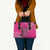 African Women Leather Bag Black Beautiful Brave and Bressed - Pink Color - Wonder Print Shop