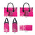 African Women Leather Bag Black Beautiful Brave and Bressed - Pink Color - Wonder Print Shop