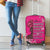 African Women Luggage Cover Black Beautiful Brave and Bressed - Pink Color - Wonder Print Shop
