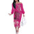 African Women Off The Shoulder Long Sleeve Dress Black Beautiful Brave and Bressed - Pink Color - Wonder Print Shop