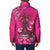 African Women Padded Jacket Black Beautiful Brave and Bressed - Pink Color - Wonder Print Shop