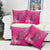 African Women Pillow Cover Black Beautiful Brave and Bressed - Pink Color - Wonder Print Shop