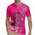 African Women Rugby Jersey Black Beautiful Brave and Bressed - Pink Color - Wonder Print Shop