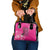 African Women Shoulder Handbag Black Beautiful Brave and Bressed - Pink Color - Wonder Print Shop