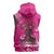 African Women Sleeveless Hoodie Black Beautiful Brave and Bressed - Pink Color - Wonder Print Shop