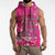 African Women Sleeveless Hoodie Black Beautiful Brave and Bressed - Pink Color - Wonder Print Shop