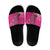 African Women Slide Sandals Black Beautiful Brave and Bressed - Pink Color - Wonder Print Shop