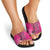 African Women Slide Sandals Black Beautiful Brave and Bressed - Pink Color - Wonder Print Shop