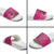 African Women Slide Sandals Black Beautiful Brave and Bressed - Pink Color - Wonder Print Shop