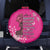 African Women Spare Tire Cover Black Beautiful Brave and Bressed - Pink Color - Wonder Print Shop