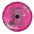 African Women Spare Tire Cover Black Beautiful Brave and Bressed - Pink Color - Wonder Print Shop
