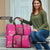 African Women Travel Bag Black Beautiful Brave and Bressed - Pink Color - Wonder Print Shop