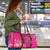 African Women Travel Bag Black Beautiful Brave and Bressed - Pink Color - Wonder Print Shop