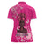 African Women Women Polo Shirt Black Beautiful Brave and Bressed - Pink Color - Wonder Print Shop