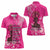 African Women Women Polo Shirt Black Beautiful Brave and Bressed - Pink Color - Wonder Print Shop