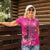 African Women Women Polo Shirt Black Beautiful Brave and Bressed - Pink Color - Wonder Print Shop