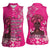 African Women Women Sleeveless Polo Shirt Black Beautiful Brave and Bressed - Pink Color - Wonder Print Shop