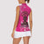 African Women Women Sleeveless Polo Shirt Black Beautiful Brave and Bressed - Pink Color - Wonder Print Shop