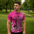 African Women Zipper Polo Shirt Black Beautiful Brave and Bressed - Pink Color - Wonder Print Shop