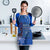 African Women Apron Black Beautiful Brave and Bressed - Blue Color - Wonder Print Shop