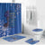 African Women Bathroom Set Black Beautiful Brave and Bressed - Blue Color - Wonder Print Shop