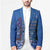 African Women Blazer Black Beautiful Brave and Bressed - Blue Color - Wonder Print Shop