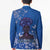 African Women Blazer Black Beautiful Brave and Bressed - Blue Color - Wonder Print Shop