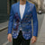 African Women Blazer Black Beautiful Brave and Bressed - Blue Color - Wonder Print Shop