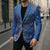 African Women Blazer Black Beautiful Brave and Bressed - Blue Color - Wonder Print Shop