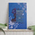 African Women Canvas Wall Art Black Beautiful Brave and Bressed - Blue Color - Wonder Print Shop