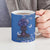 African Women Ceramic Mug Black Beautiful Brave and Bressed - Blue Color - Wonder Print Shop