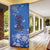 African Women Door Cover Black Beautiful Brave and Bressed - Blue Color - Wonder Print Shop