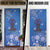 African Women Door Cover Black Beautiful Brave and Bressed - Blue Color - Wonder Print Shop
