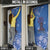 African Women Door Cover Black Beautiful Brave and Bressed - Blue Color - Wonder Print Shop