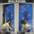 African Women Door Cover Black Beautiful Brave and Bressed - Blue Color - Wonder Print Shop