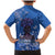 African Women Family Matching Mermaid Dress and Hawaiian Shirt Black Beautiful Brave and Bressed - Blue Color - Wonder Print Shop