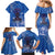 African Women Family Matching Mermaid Dress and Hawaiian Shirt Black Beautiful Brave and Bressed - Blue Color - Wonder Print Shop