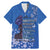 African Women Family Matching Mermaid Dress and Hawaiian Shirt Black Beautiful Brave and Bressed - Blue Color - Wonder Print Shop